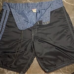 Birdwell Black and Blue Board Shorts. Size 36